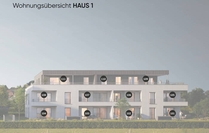 Wohnungen Haus 1